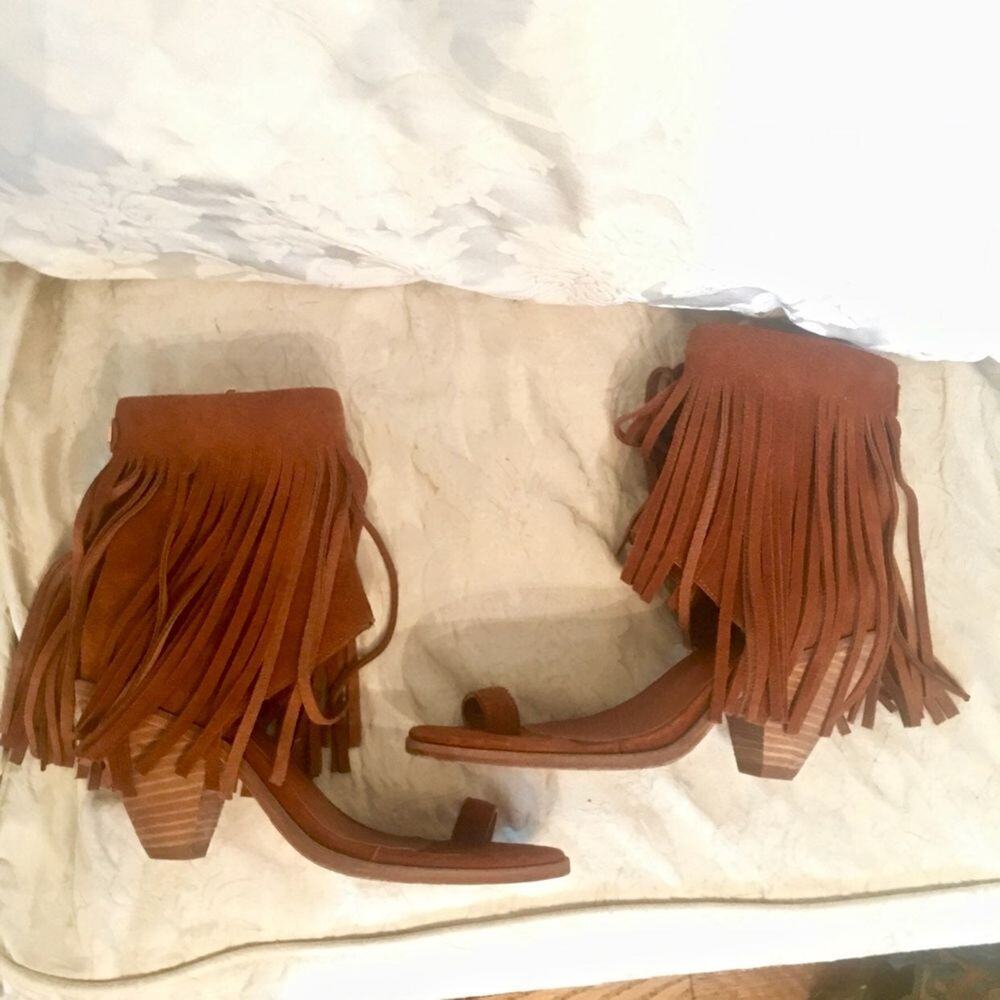AUSTRALIA LUXE COLLECTIVE FRINGED SUEDE SANDALBOOT - Picture 2 of 4